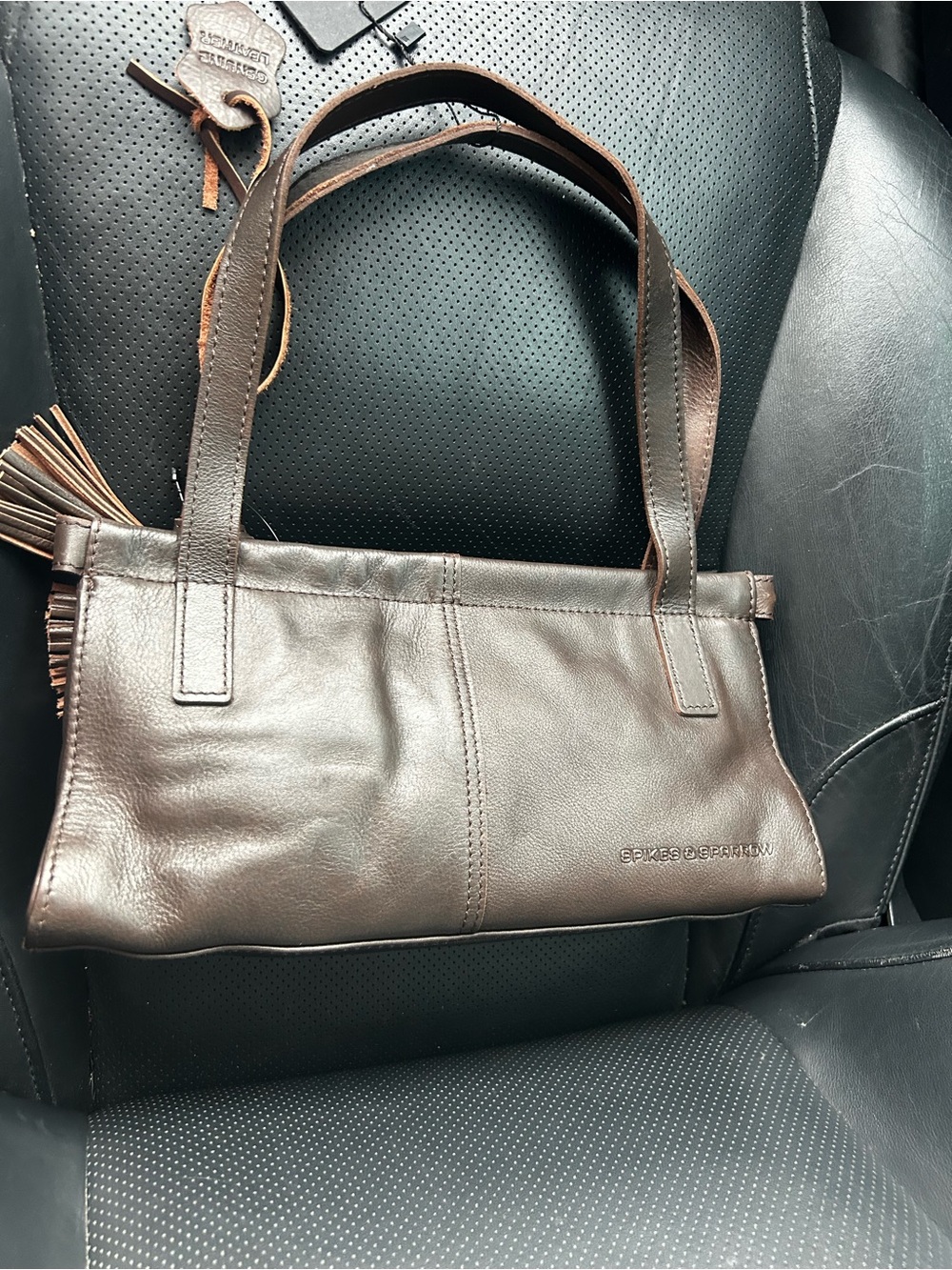 Espirit Brown Leather Shoulder Bag